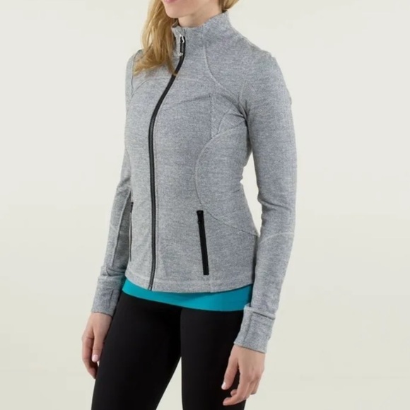 Lululemon Herringbone Define Zip Jacket - Forme Jacket II Heathered Gingham Full - Picture 11 of 14